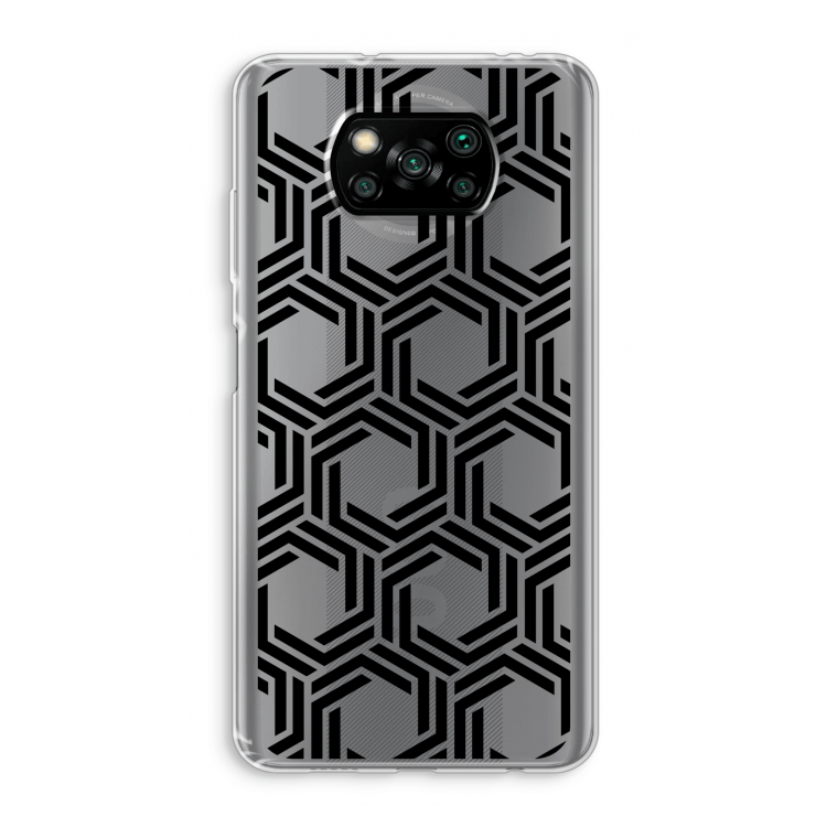 Geometrisch patroon: Xiaomi Poco X3 Pro Transparant Hoesje