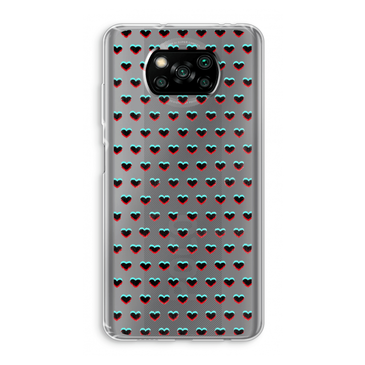 Hartjes: Xiaomi Poco X3 Pro Transparant Hoesje