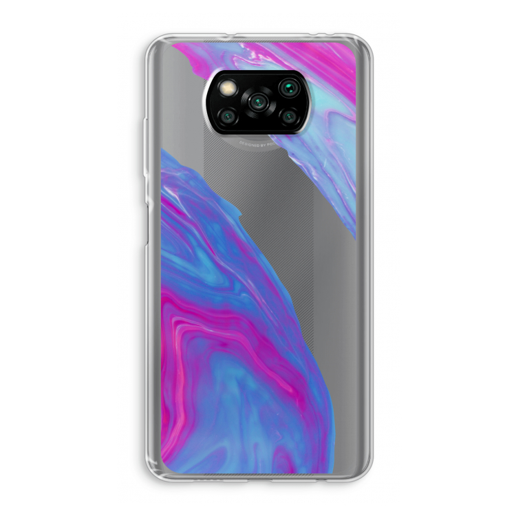 Zweverige regenboog: Xiaomi Poco X3 Pro Transparant Hoesje