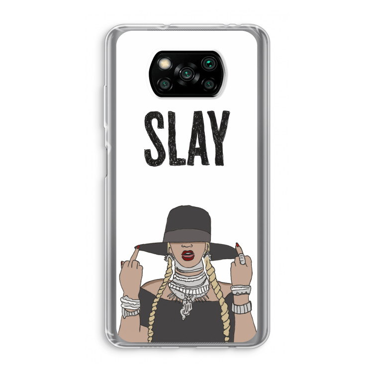 Slay All Day: Xiaomi Poco X3 Pro Transparant Hoesje