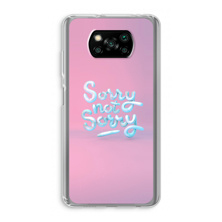 Sorry not sorry: Xiaomi Poco X3 Pro Transparant Hoesje