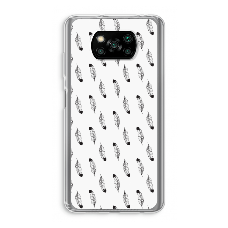 Pluimen: Xiaomi Poco X3 Pro Transparant Hoesje
