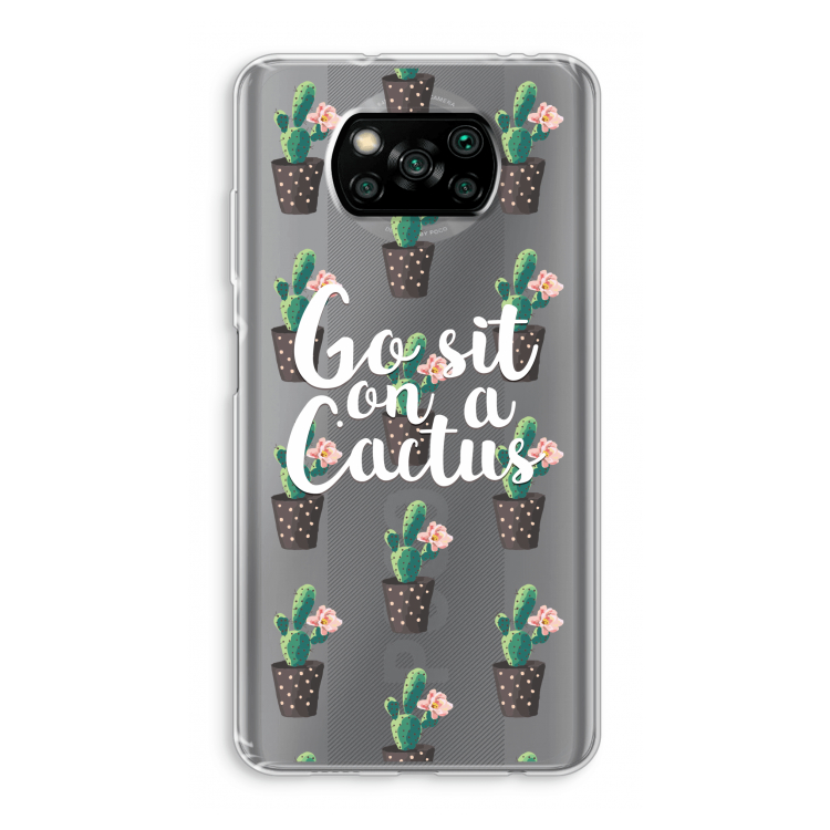 Cactus quote: Xiaomi Poco X3 Pro Transparant Hoesje