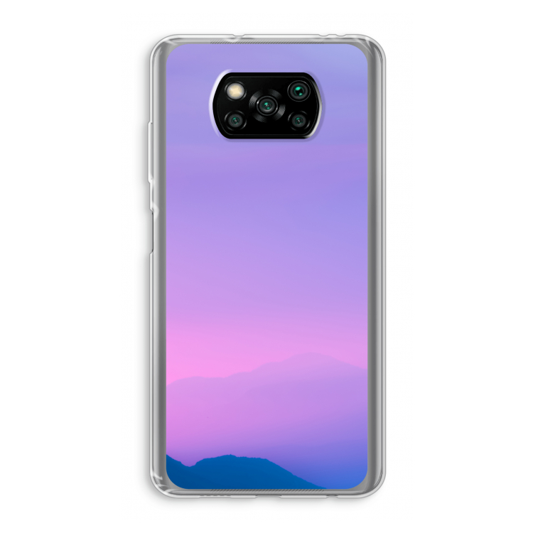 Sunset pastel: Xiaomi Poco X3 Pro Transparant Hoesje