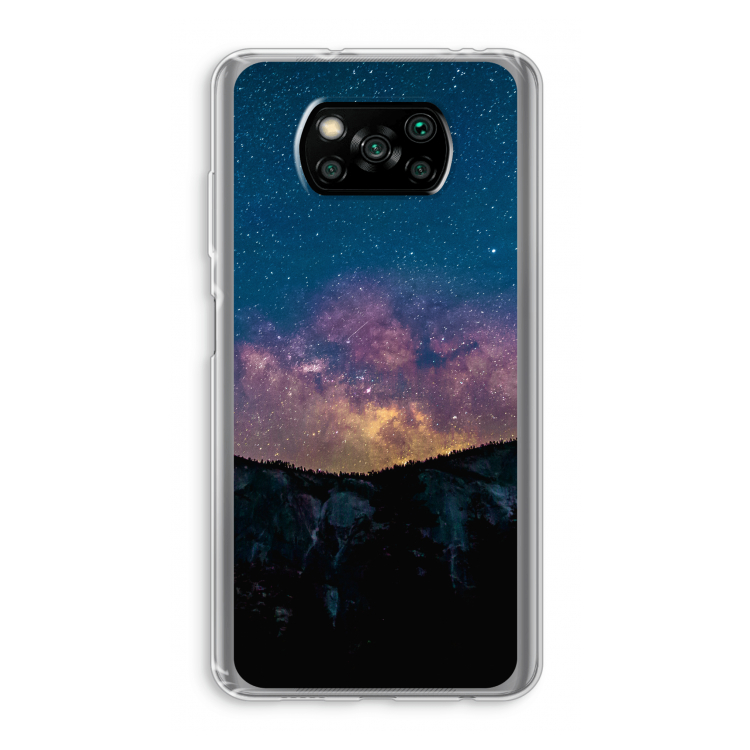 Travel to space: Xiaomi Poco X3 Pro Transparant Hoesje