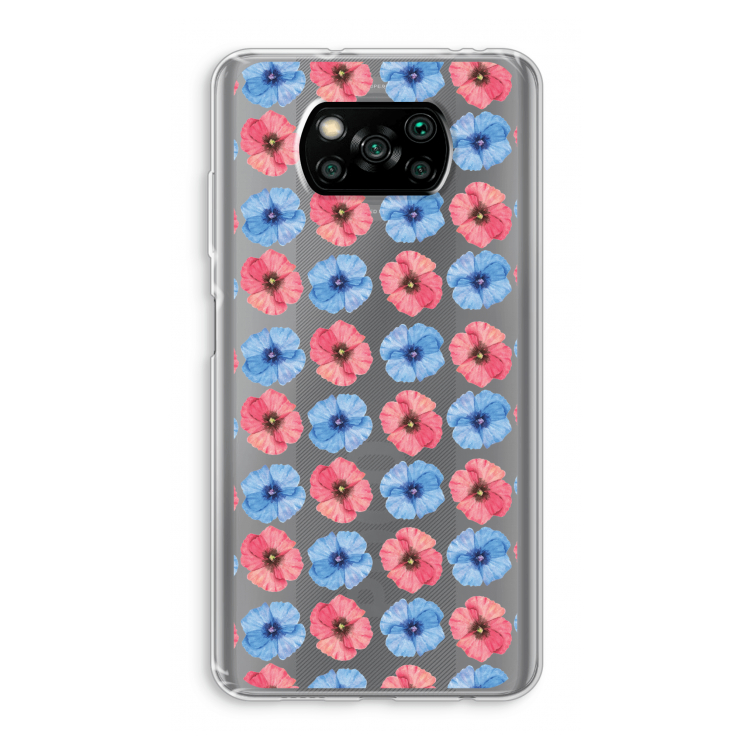 Klaproosjes: Xiaomi Poco X3 Pro Transparant Hoesje