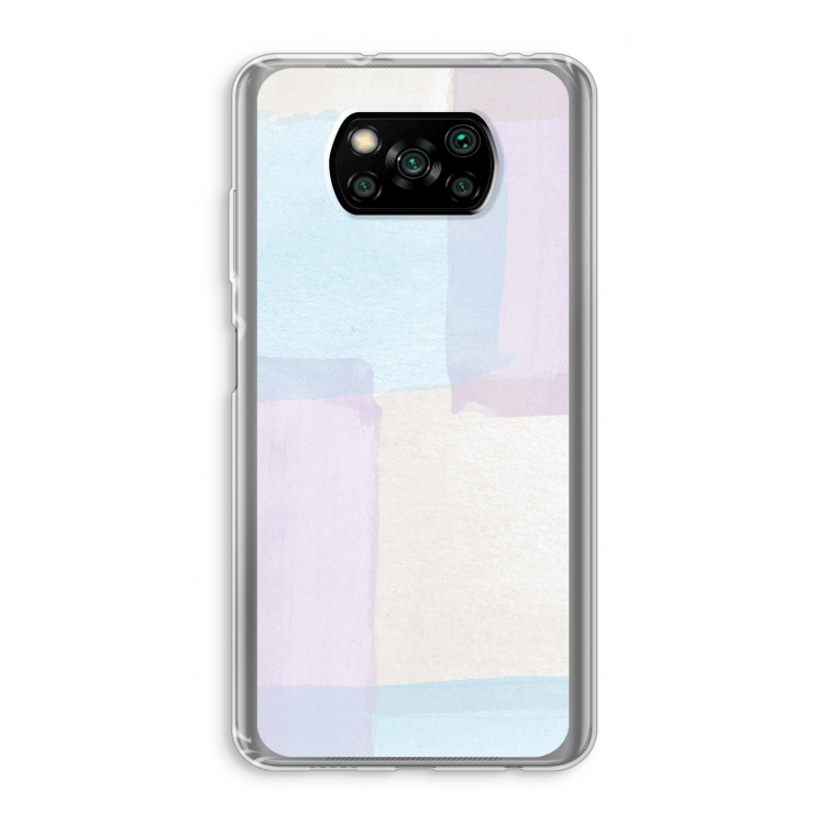 Square pastel: Xiaomi Poco X3 Pro Transparant Hoesje
