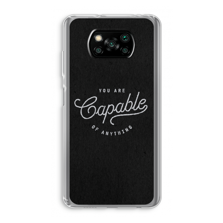 Capable: Xiaomi Poco X3 Pro Transparant Hoesje