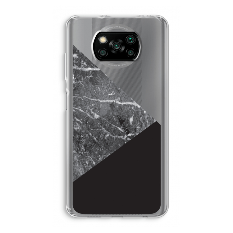 Combinatie marmer: Xiaomi Poco X3 Pro Transparant Hoesje
