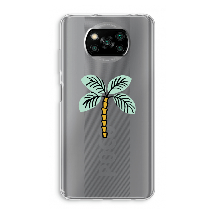 Palmboom: Xiaomi Poco X3 Pro Transparant Hoesje