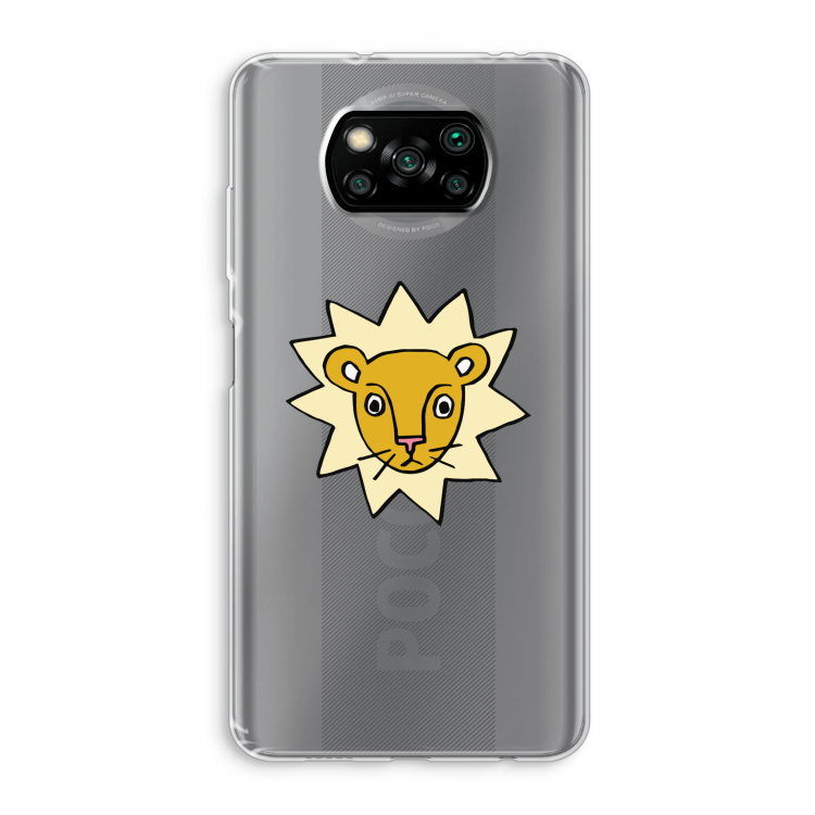 Kleine leeuw: Xiaomi Poco X3 Pro Transparant Hoesje