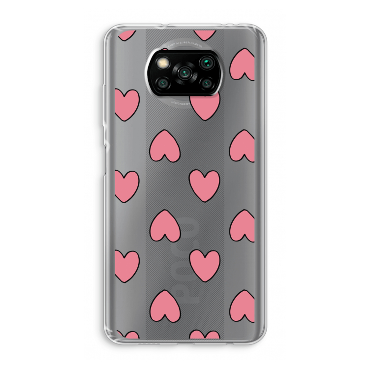 Ondersteboven verliefd: Xiaomi Poco X3 Pro Transparant Hoesje