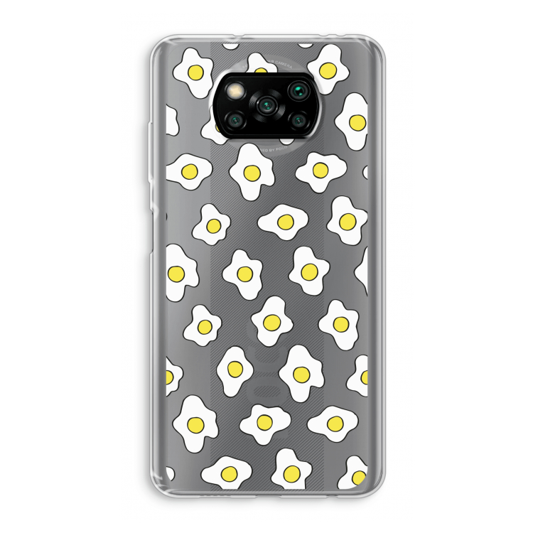 Spiegeleitjes: Xiaomi Poco X3 Pro Transparant Hoesje