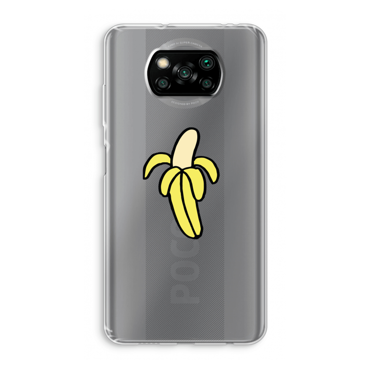 Banana: Xiaomi Poco X3 Pro Transparant Hoesje