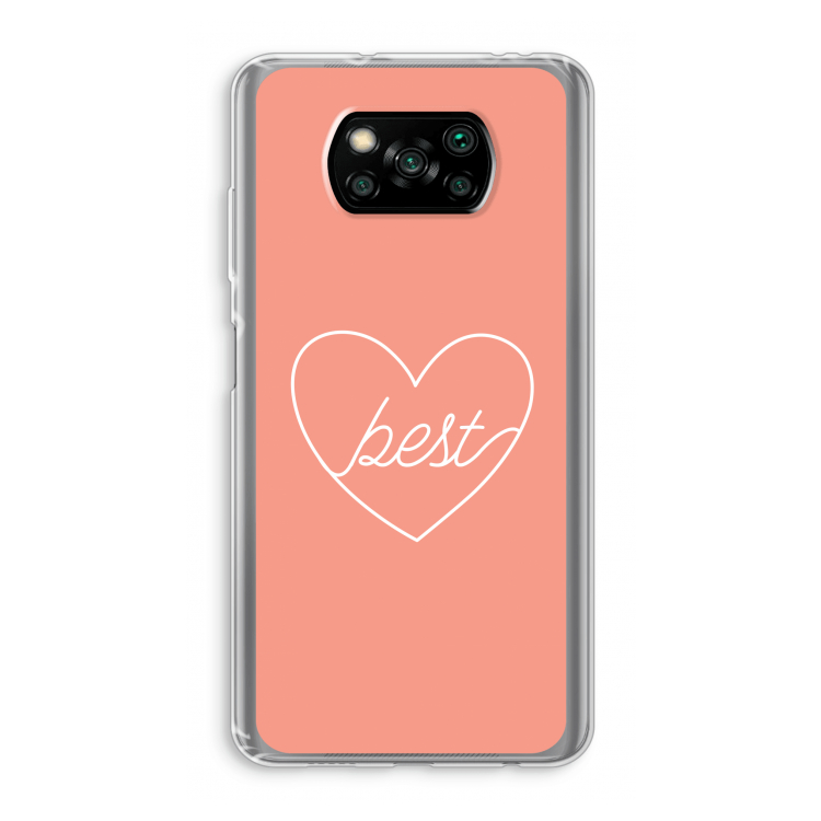 Best heart: Xiaomi Poco X3 Pro Transparant Hoesje