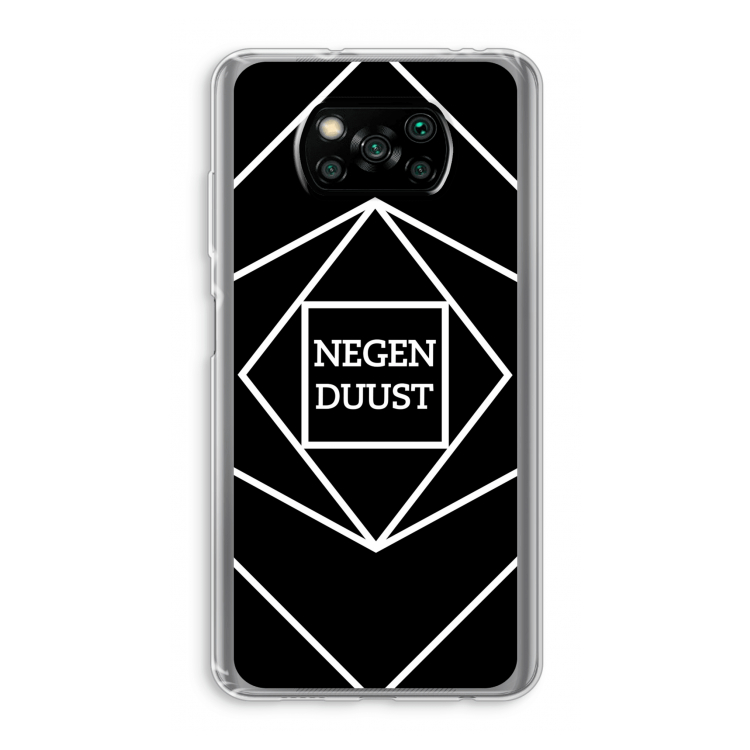 Negenduust geometrisch: Xiaomi Poco X3 Pro Transparant Hoesje