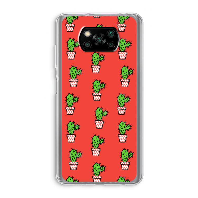 Mini cactus: Xiaomi Poco X3 Pro Transparant Hoesje