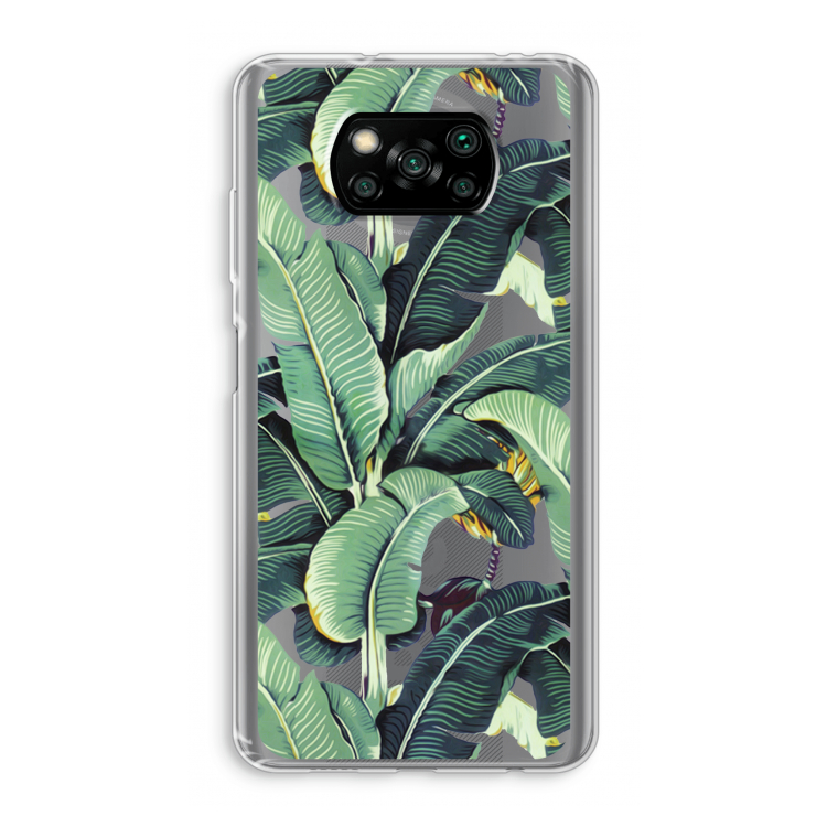 Bananenbladeren: Xiaomi Poco X3 Pro Transparant Hoesje