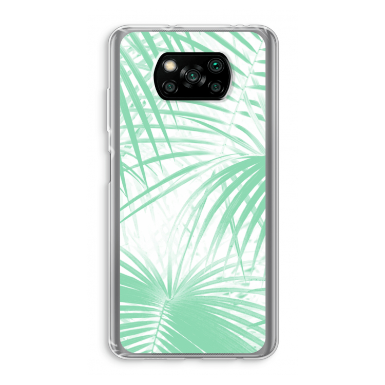 Palmbladeren: Xiaomi Poco X3 Pro Transparant Hoesje