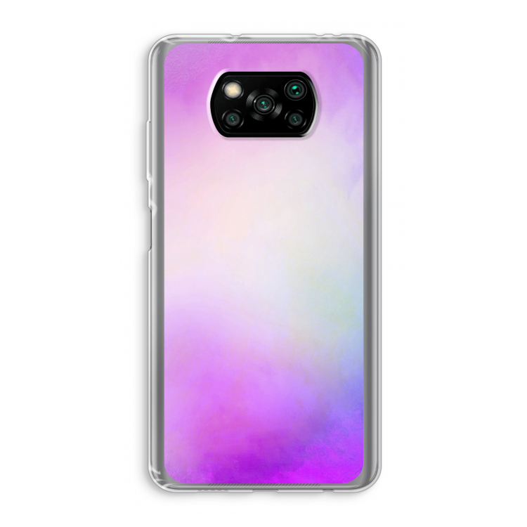 Clouds pastel: Xiaomi Poco X3 Pro Transparant Hoesje