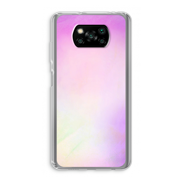 Flow mist pastel: Xiaomi Poco X3 Pro Transparant Hoesje