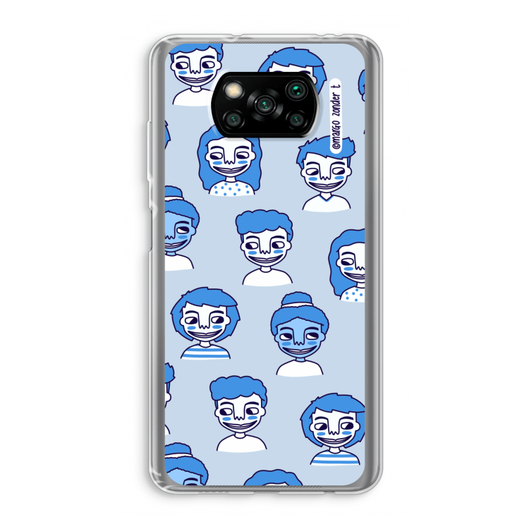 Gezichtjes: Xiaomi Poco X3 Pro Transparant Hoesje