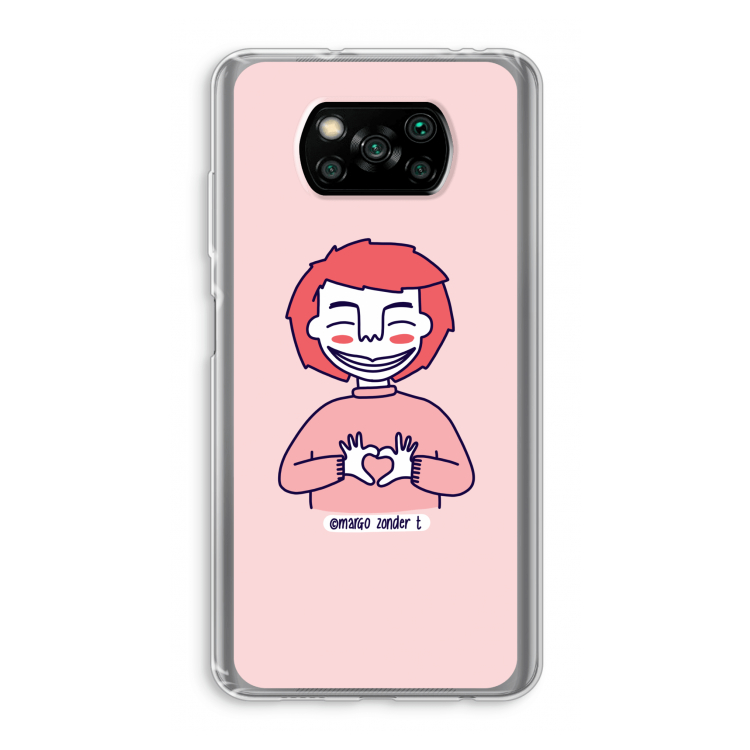 Hartje: Xiaomi Poco X3 Pro Transparant Hoesje