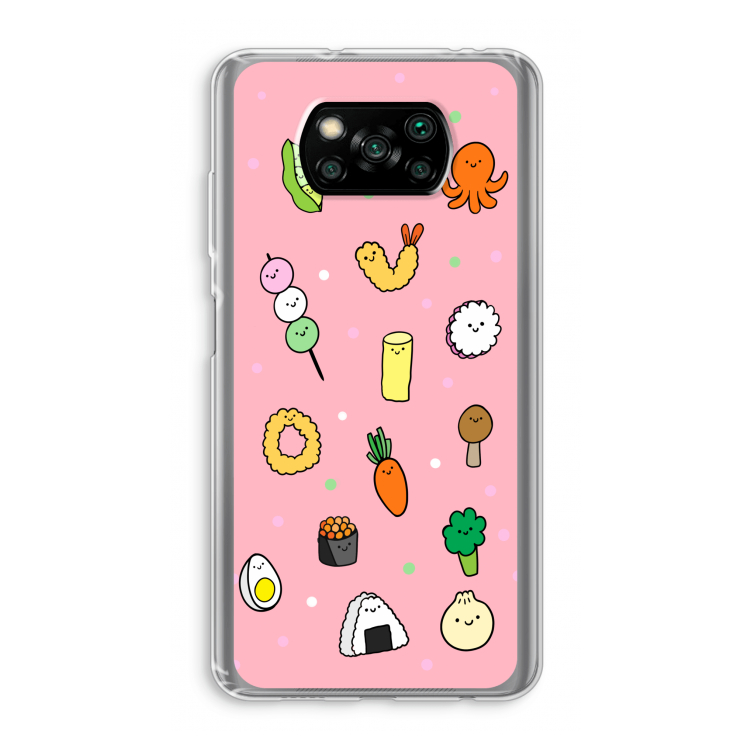 Happy bento friends: Xiaomi Poco X3 Pro Transparant Hoesje