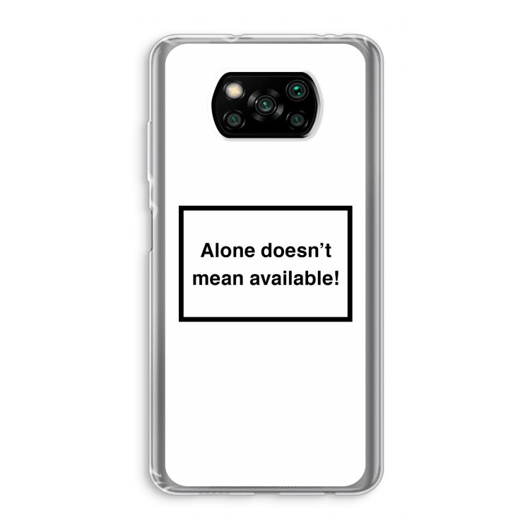 Alone: Xiaomi Poco X3 Pro Transparant Hoesje