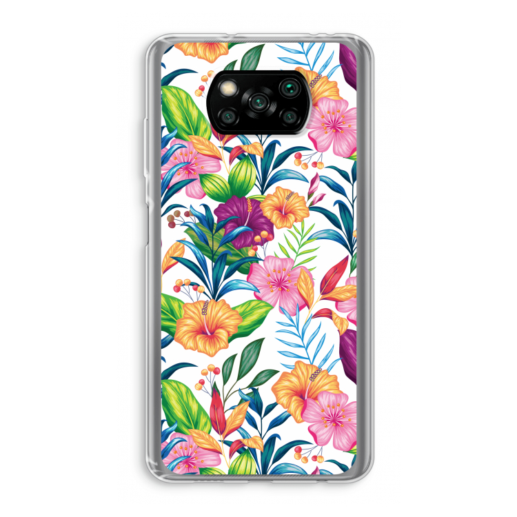 Tropisch 2: Xiaomi Poco X3 Pro Transparant Hoesje