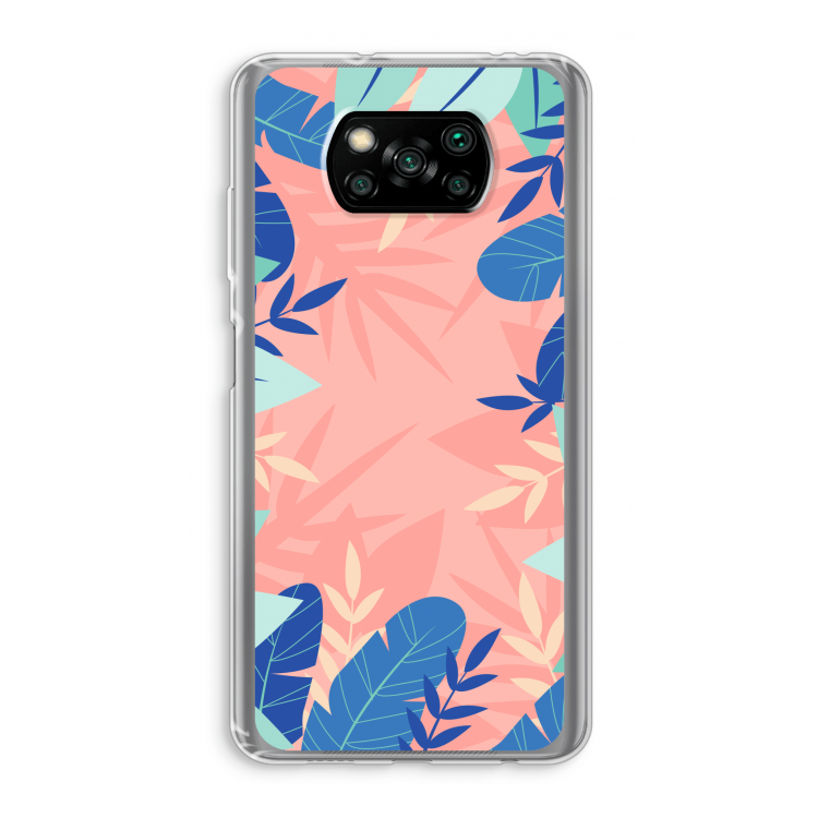 Tropisch: Xiaomi Poco X3 Pro Transparant Hoesje