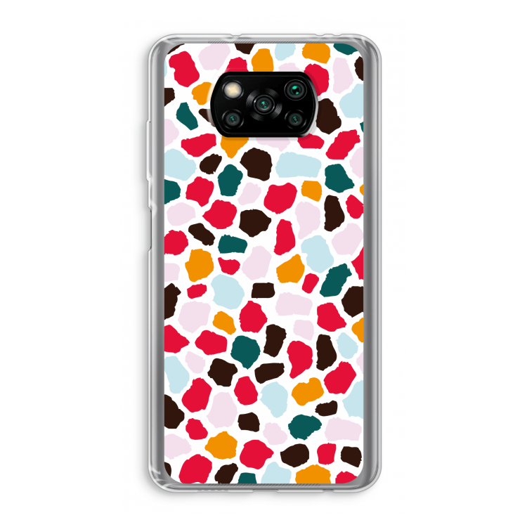 Colored Giraffe: Xiaomi Poco X3 Pro Transparant Hoesje
