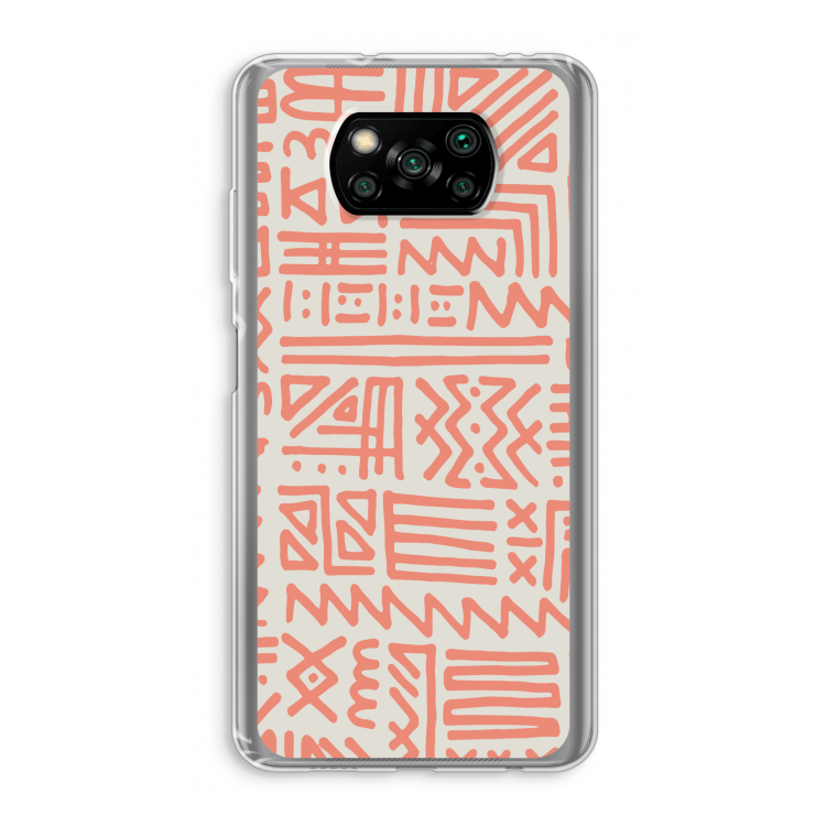 Marrakech Pink: Xiaomi Poco X3 Pro Transparant Hoesje