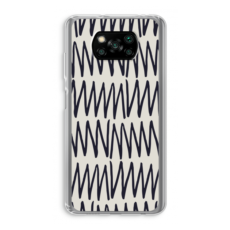 Marrakech Zigzag: Xiaomi Poco X3 Pro Transparant Hoesje