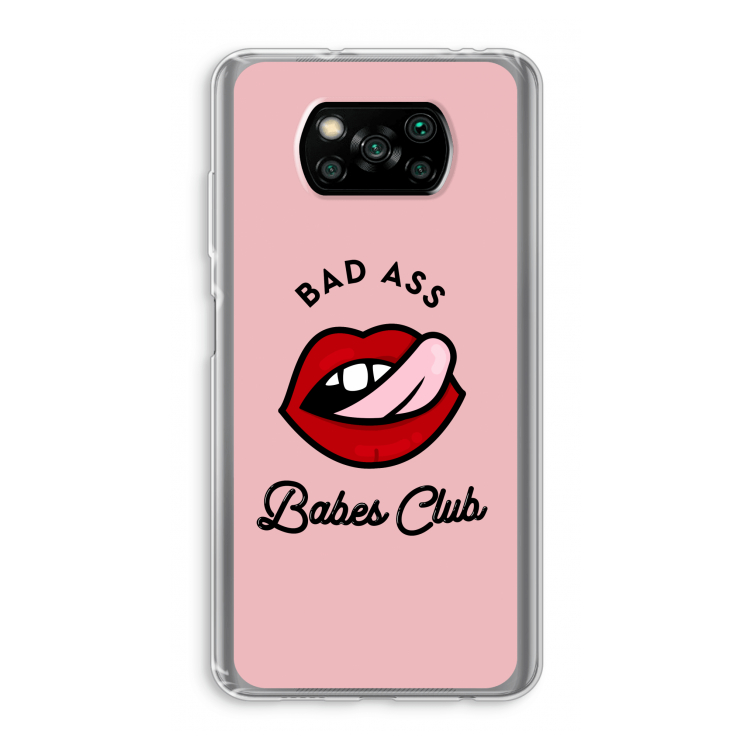 Badass Babes Club: Xiaomi Poco X3 Pro Transparant Hoesje