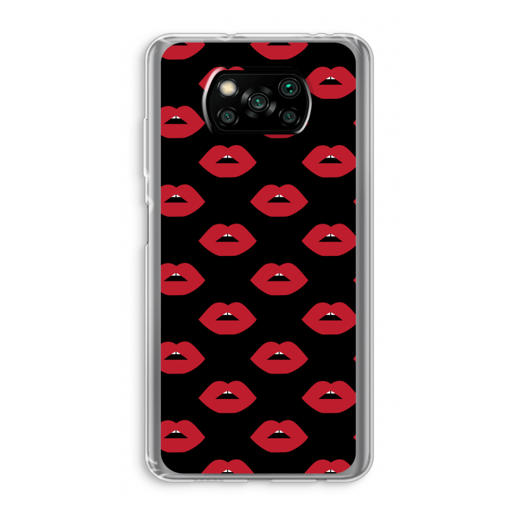 Lips: Xiaomi Poco X3 Pro Transparant Hoesje