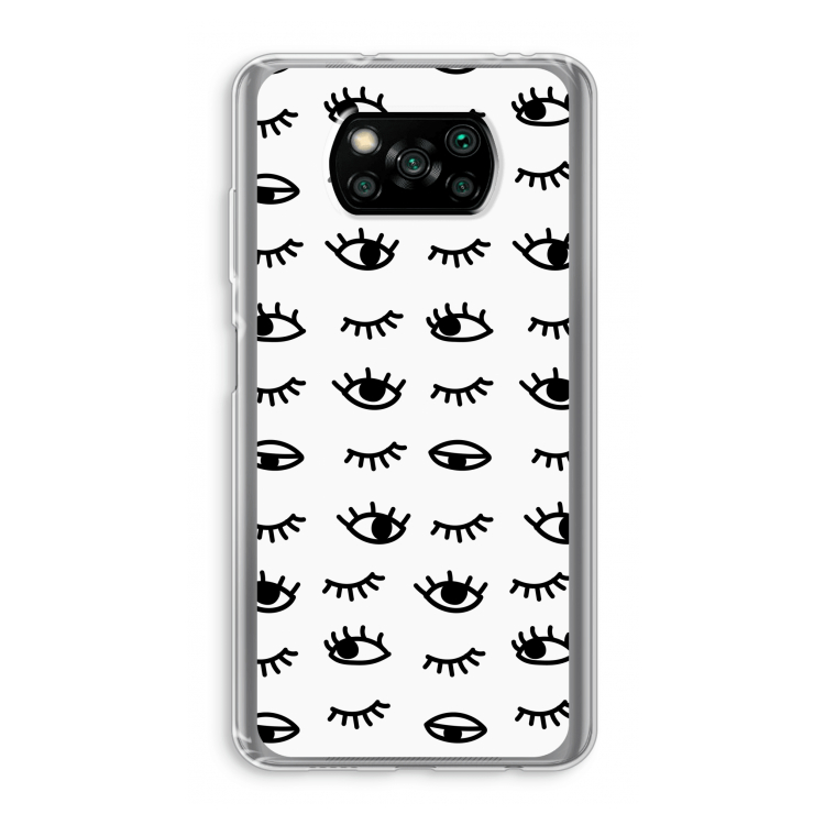 Eye pattern #2: Xiaomi Poco X3 Pro Transparant Hoesje