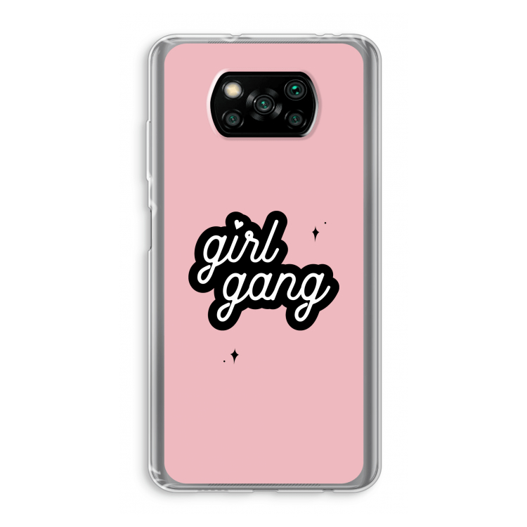 Girl Gang: Xiaomi Poco X3 Pro Transparant Hoesje
