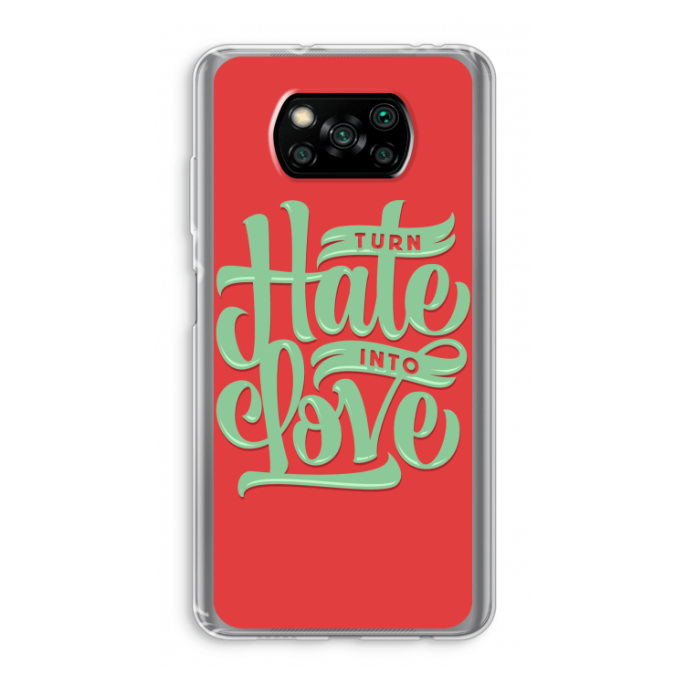Turn hate into love: Xiaomi Poco X3 Pro Transparant Hoesje