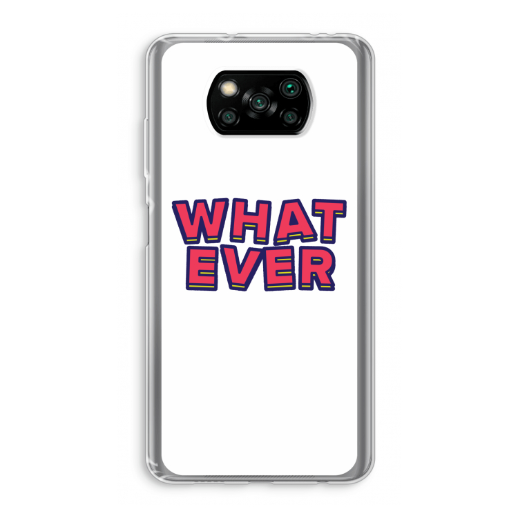 Whatever: Xiaomi Poco X3 Pro Transparant Hoesje
