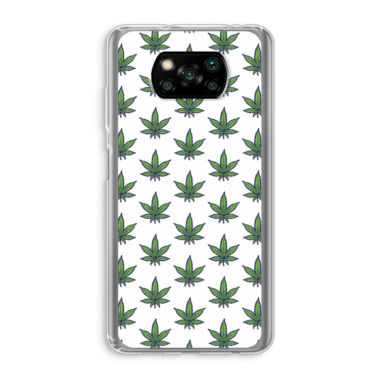 Weed: Xiaomi Poco X3 Pro Transparant Hoesje