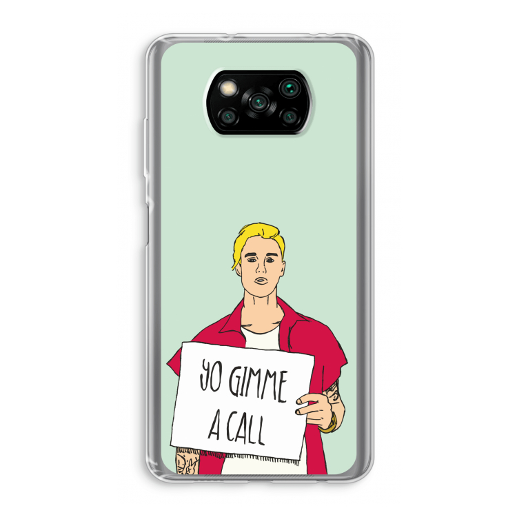 Gimme a call: Xiaomi Poco X3 Pro Transparant Hoesje