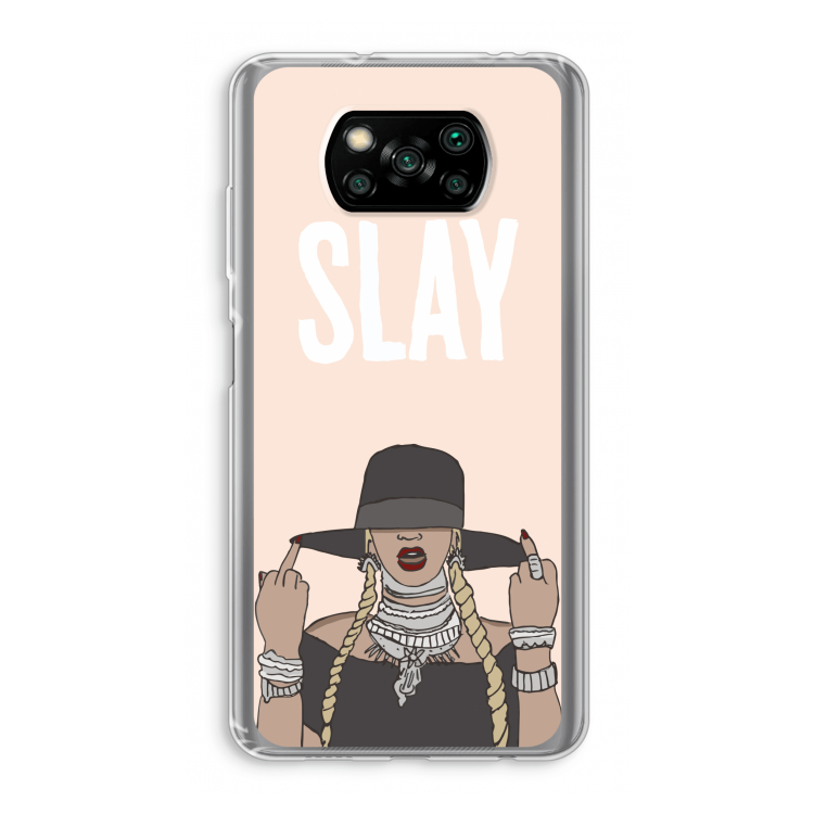 Slay All Day: Xiaomi Poco X3 Pro Transparant Hoesje