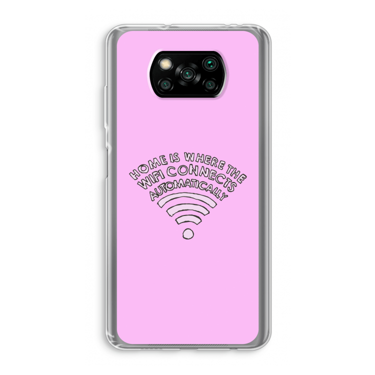 Home Is Where The Wifi Is: Xiaomi Poco X3 Pro Transparant Hoesje