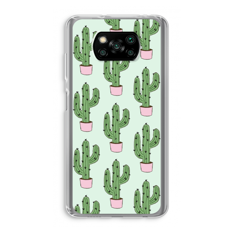 Cactus Lover: Xiaomi Poco X3 Pro Transparant Hoesje