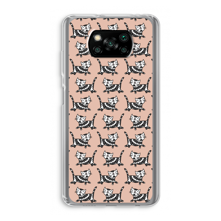 Zwarte poes: Xiaomi Poco X3 Pro Transparant Hoesje