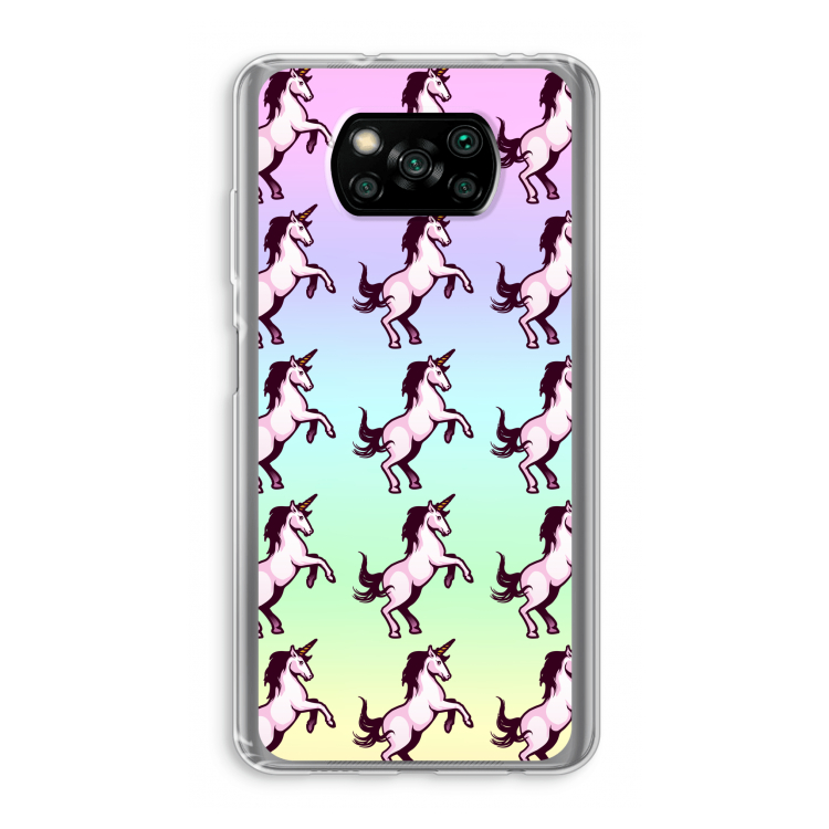 Musketon Unicorn: Xiaomi Poco X3 Pro Transparant Hoesje