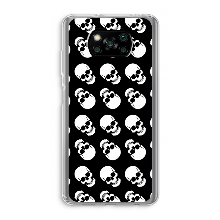 Musketon Skulls: Xiaomi Poco X3 Pro Transparant Hoesje
