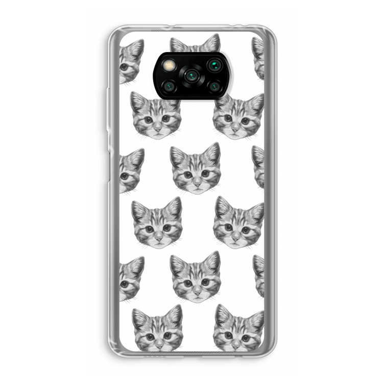 Kitten: Xiaomi Poco X3 Pro Transparant Hoesje