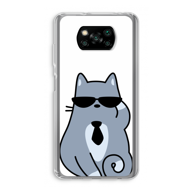 Cool cat: Xiaomi Poco X3 Pro Transparant Hoesje